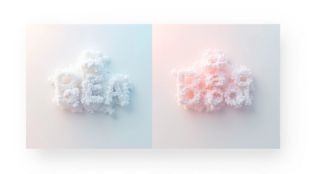 Vergleich zwischen hohem und niedrigem Farbkontrast bei Textüberlagerungen auf Gradientenhintergründen